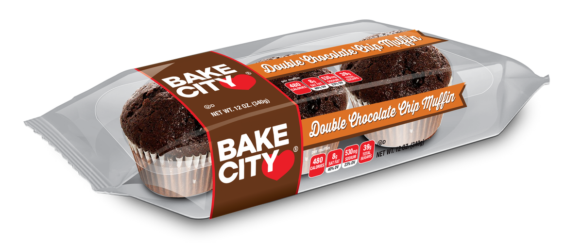Bake City Double Chocolate Muffins - Triple Pack – Bake City USA