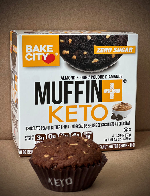 *NEW*Muffin+ Keto Chocolate Peanut Butter Chunk - Bake City USA