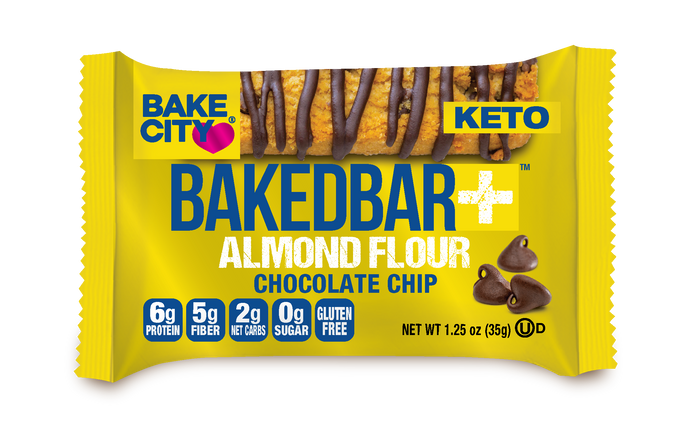 *NEW* BakedBar+ Almond Flour Chocolate Chip - Bake City USA