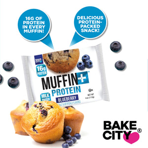 Muffin+ Protein Blueberry - Bake City USA