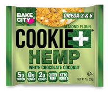 Load image into Gallery viewer, Cookie+ Hemp White Chocolate Coconut - Bake City USA