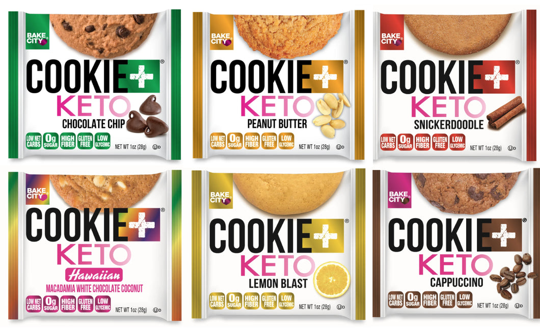 Cookie+ Keto Mix & Match Case - Up to 6 Flavors - Cookie+ Protein