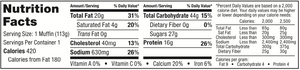 Muffin+ Protein Lemon Poppy Seeds - Cookie+ Protein